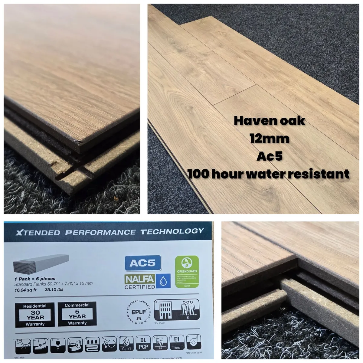 12mm laminated click flooring - AC5 - Image 1