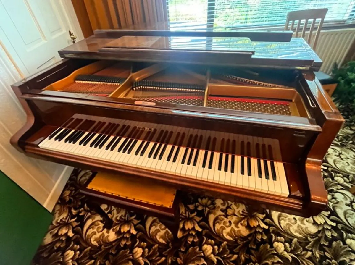 Baby Grand Piano, Walnut - Image 2