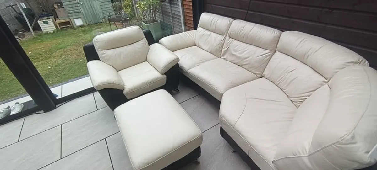 Leather Corner Sofa - Image 2