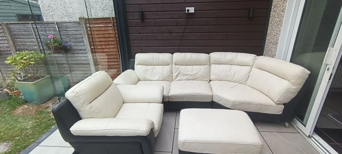 Leather Corner Sofa - Image 3