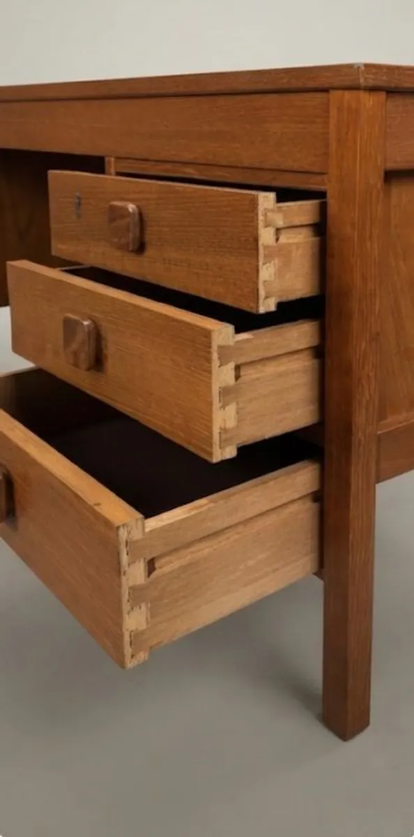 Mid-Century Danish Modern Teak Desk by Domino Mobler - Image 3