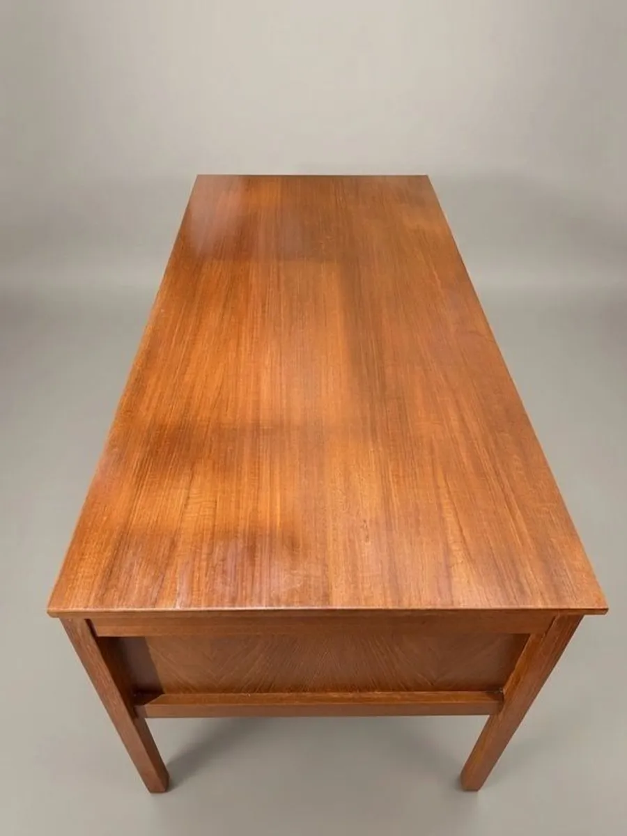 Mid-Century Danish Modern Teak Desk by Domino Mobler - Image 4