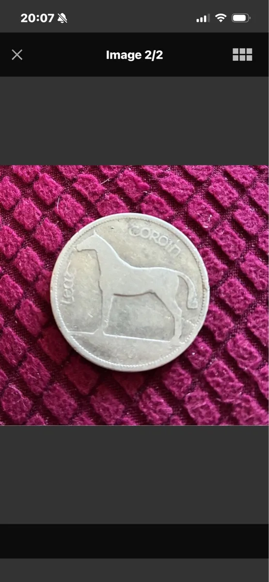 Very Rare 1928 Lath Coroin/ Half Crown - Image 2