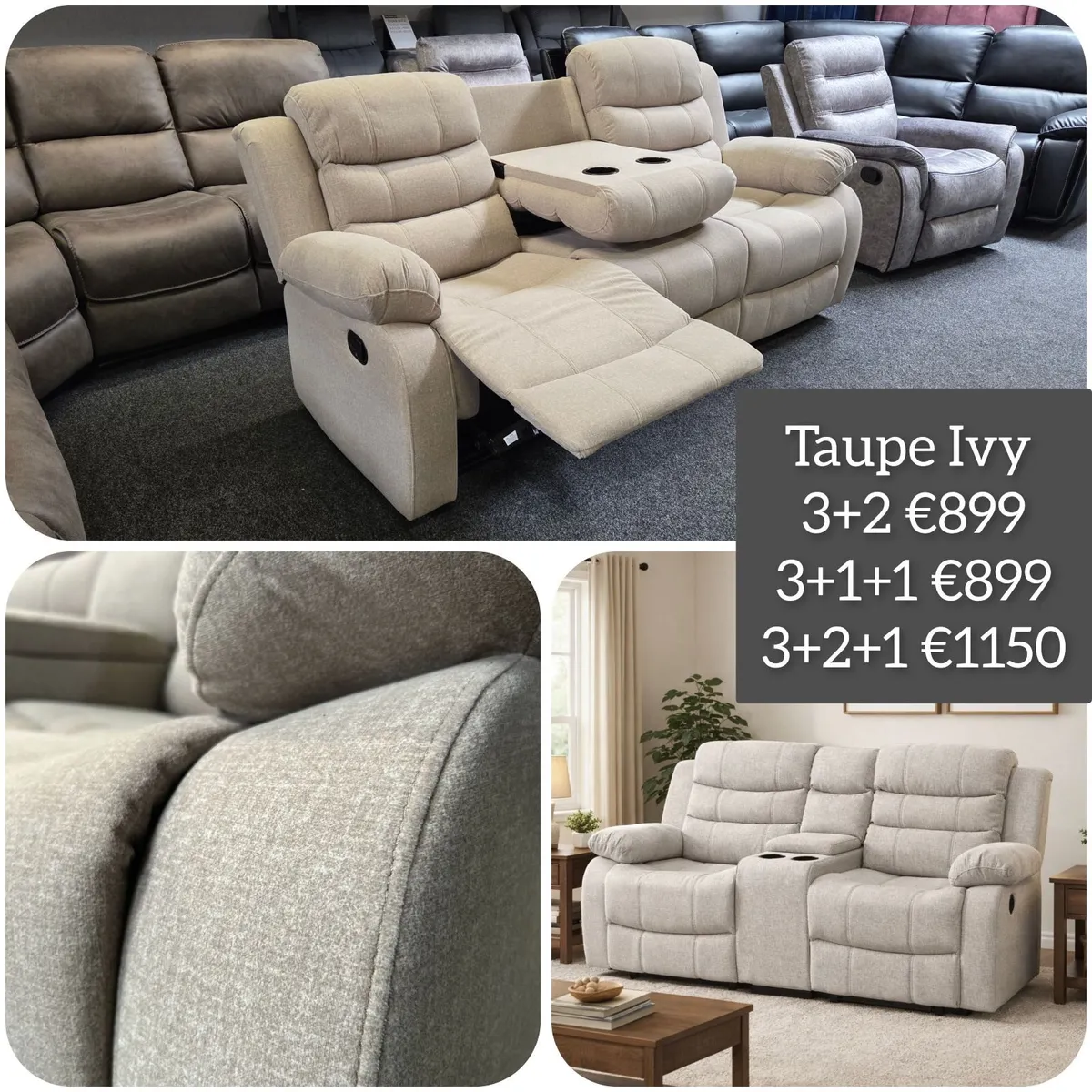 NEW Fully reclining IVY Sofas - Image 1