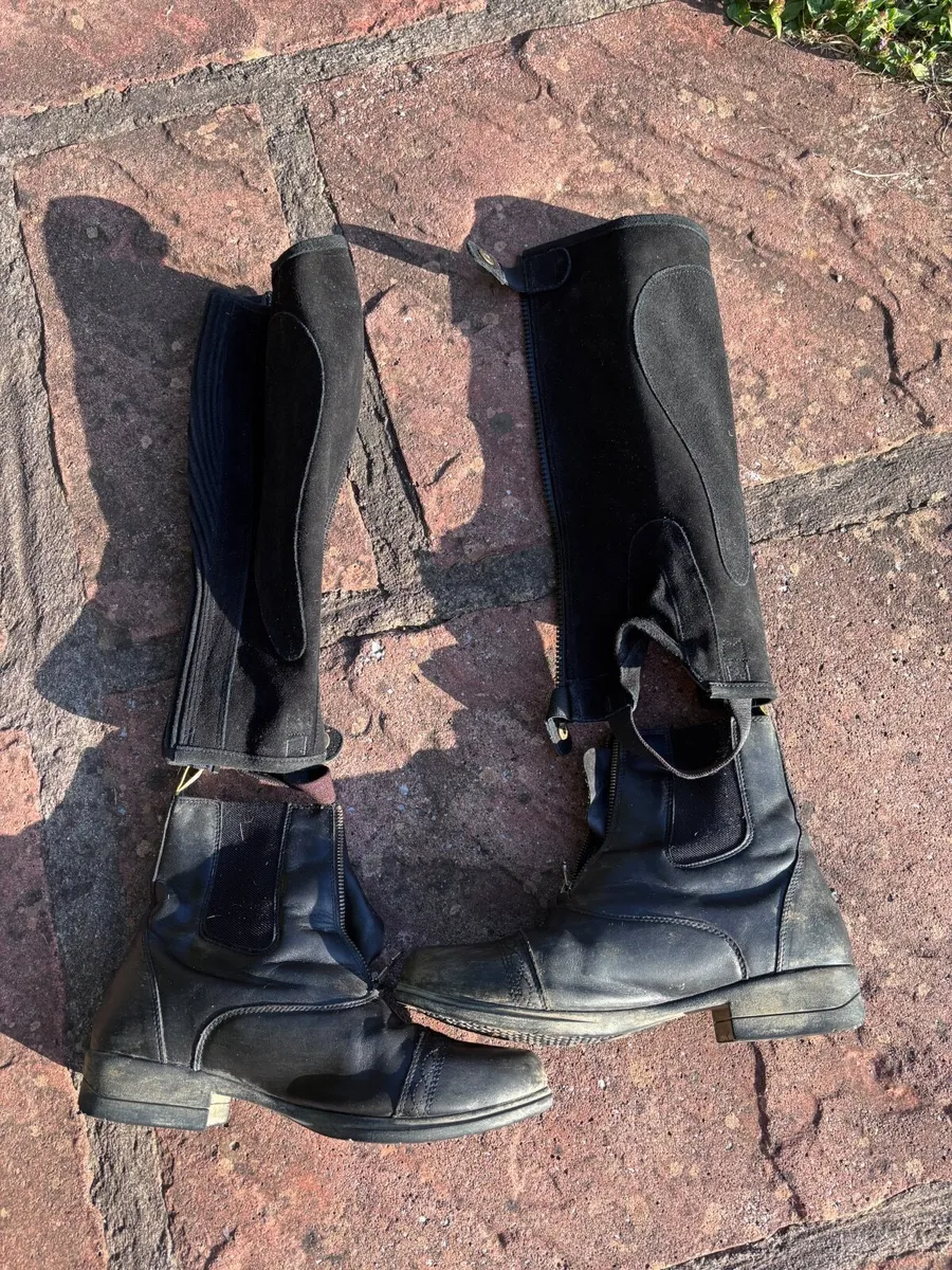 Horse Riding Helmet, Back protectors, Boots - Image 4