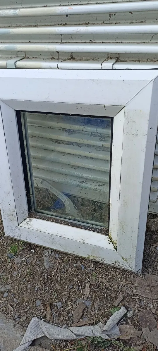 Two Small UPVC Window Sashes - Image 1