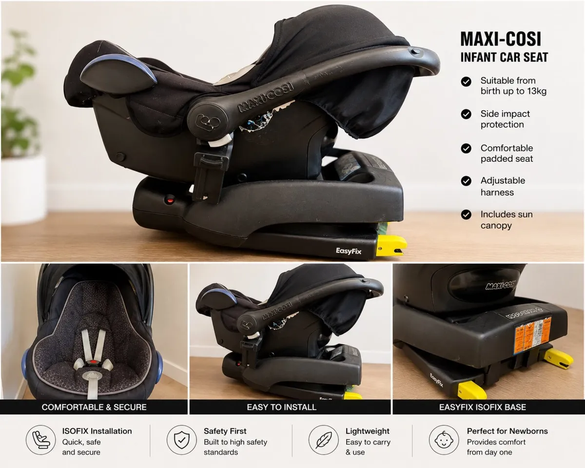 Baby car seat and stroller - Image 1