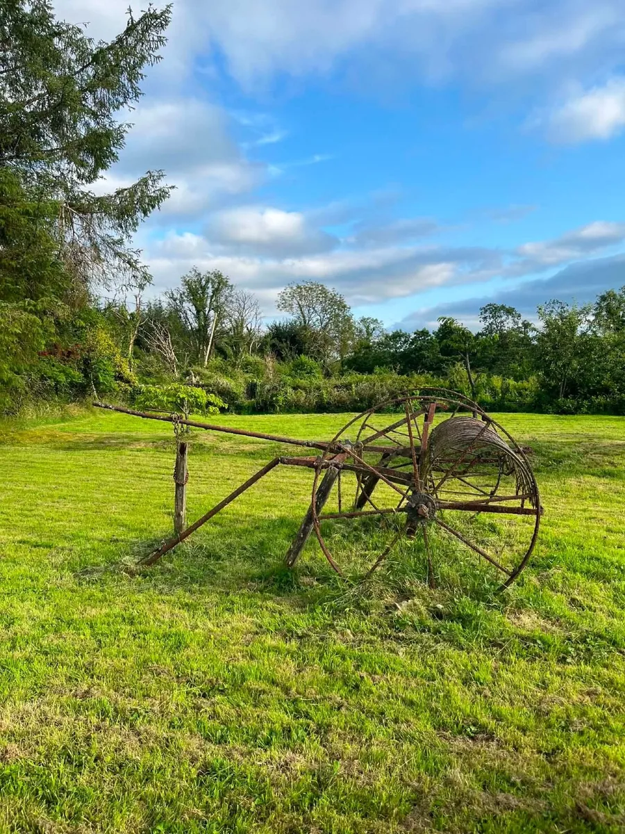 Antique Osborne Horse-Drawn Hay Rake