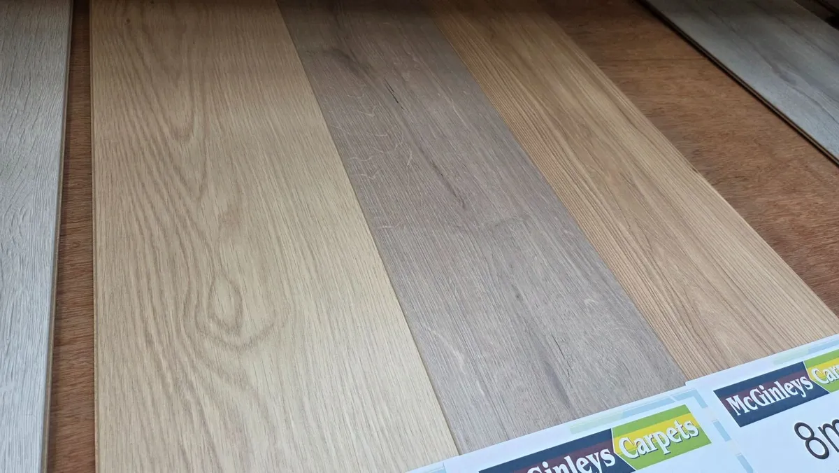 8mm laminated click flooring Delivered - Image 3