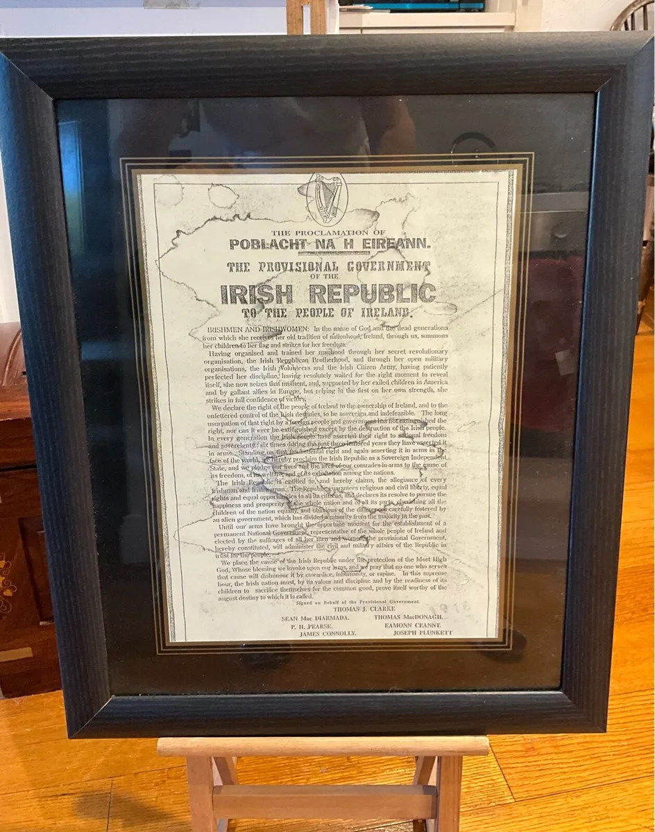 1916 Copy of Proclamation of the Irish Republic - Image 2