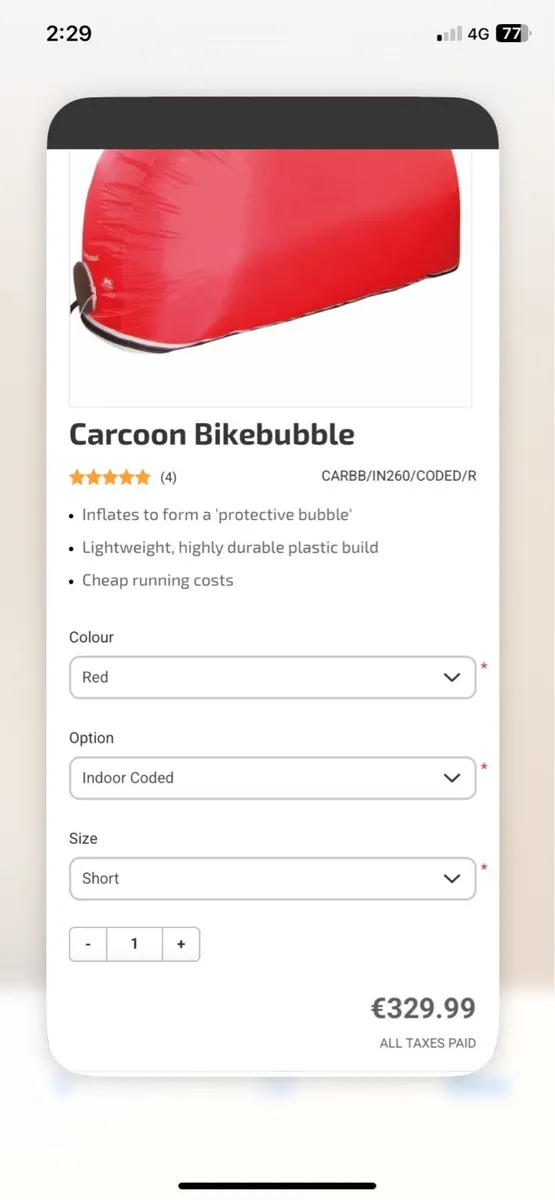 Bike Bubble Carcoon - Image 4