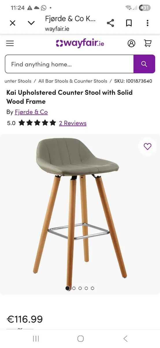 4 x Breakfast Bar stools - Image 3