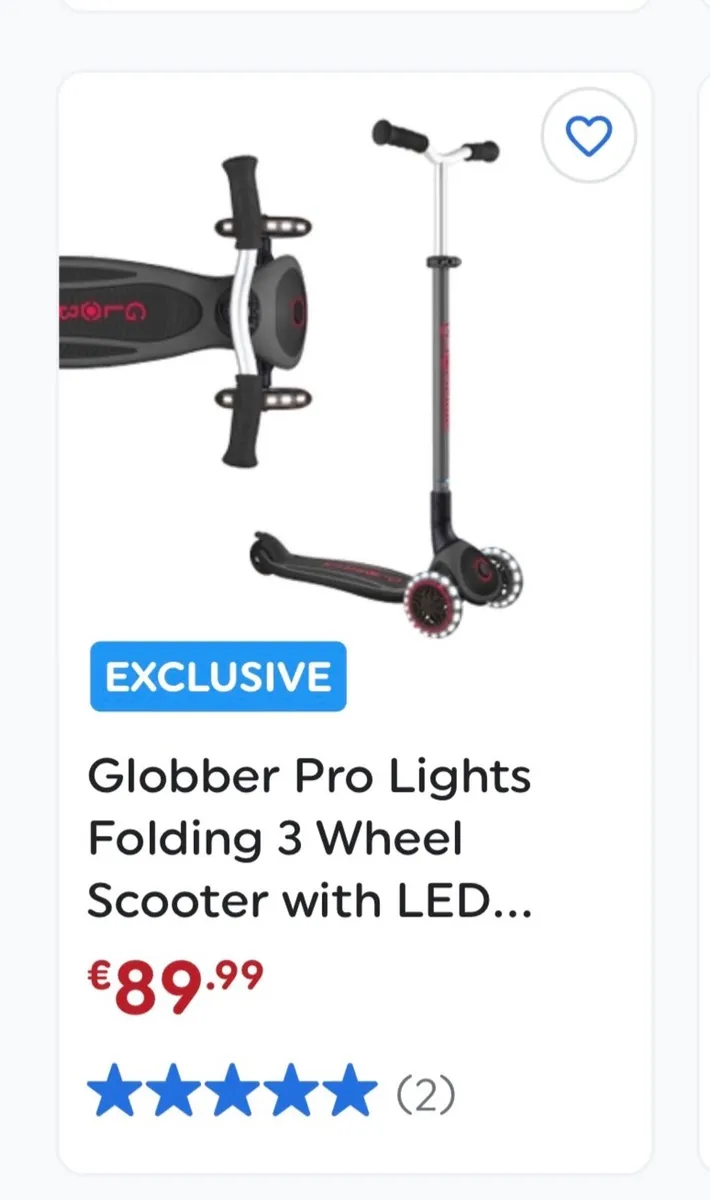 Globber 3 wheel scooter - Image 1