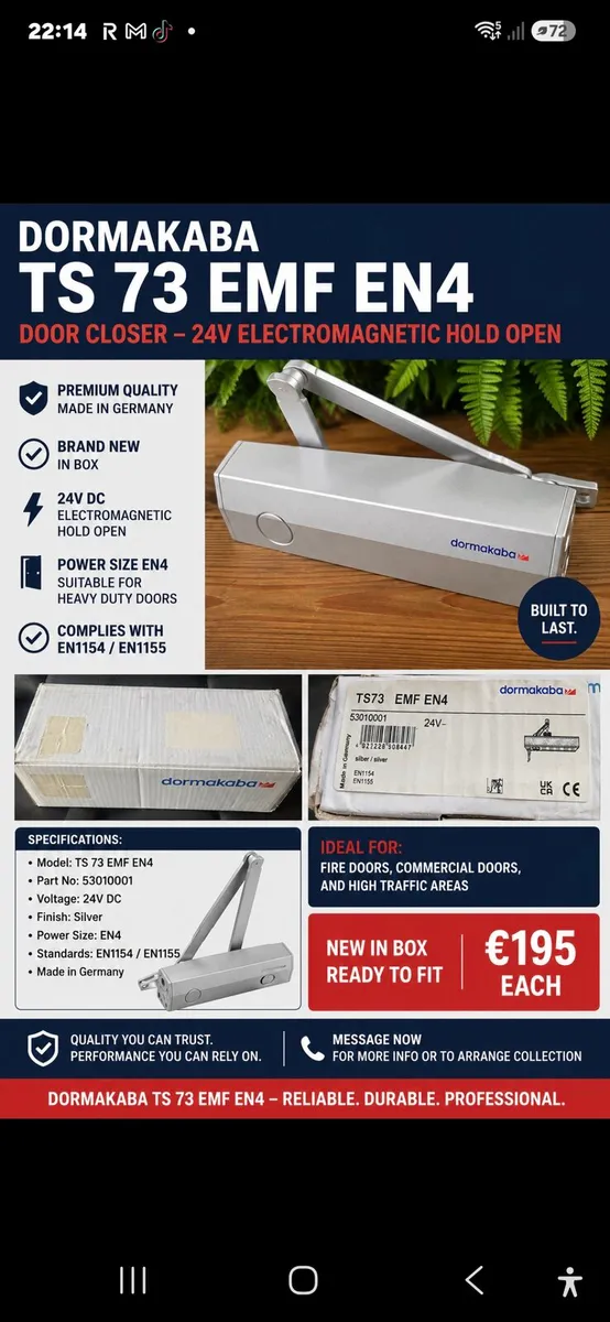 Commercial 24v door closers - Image 1