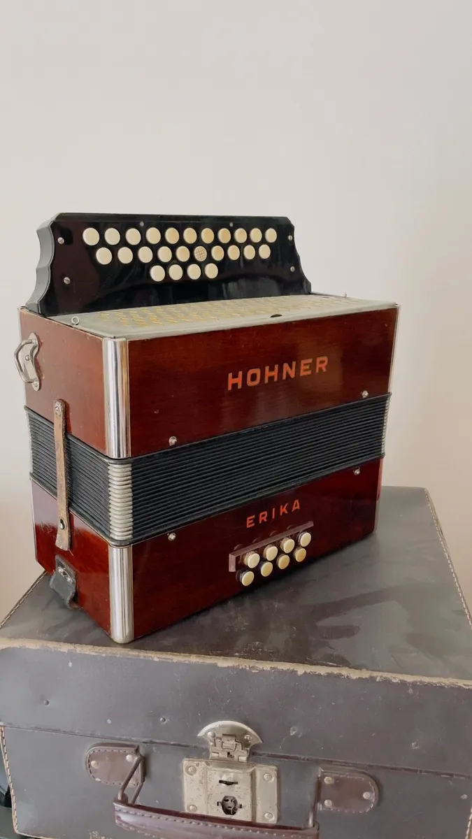 Vintage Hohner 2 1/2 Row Erica Accordion - Image 1