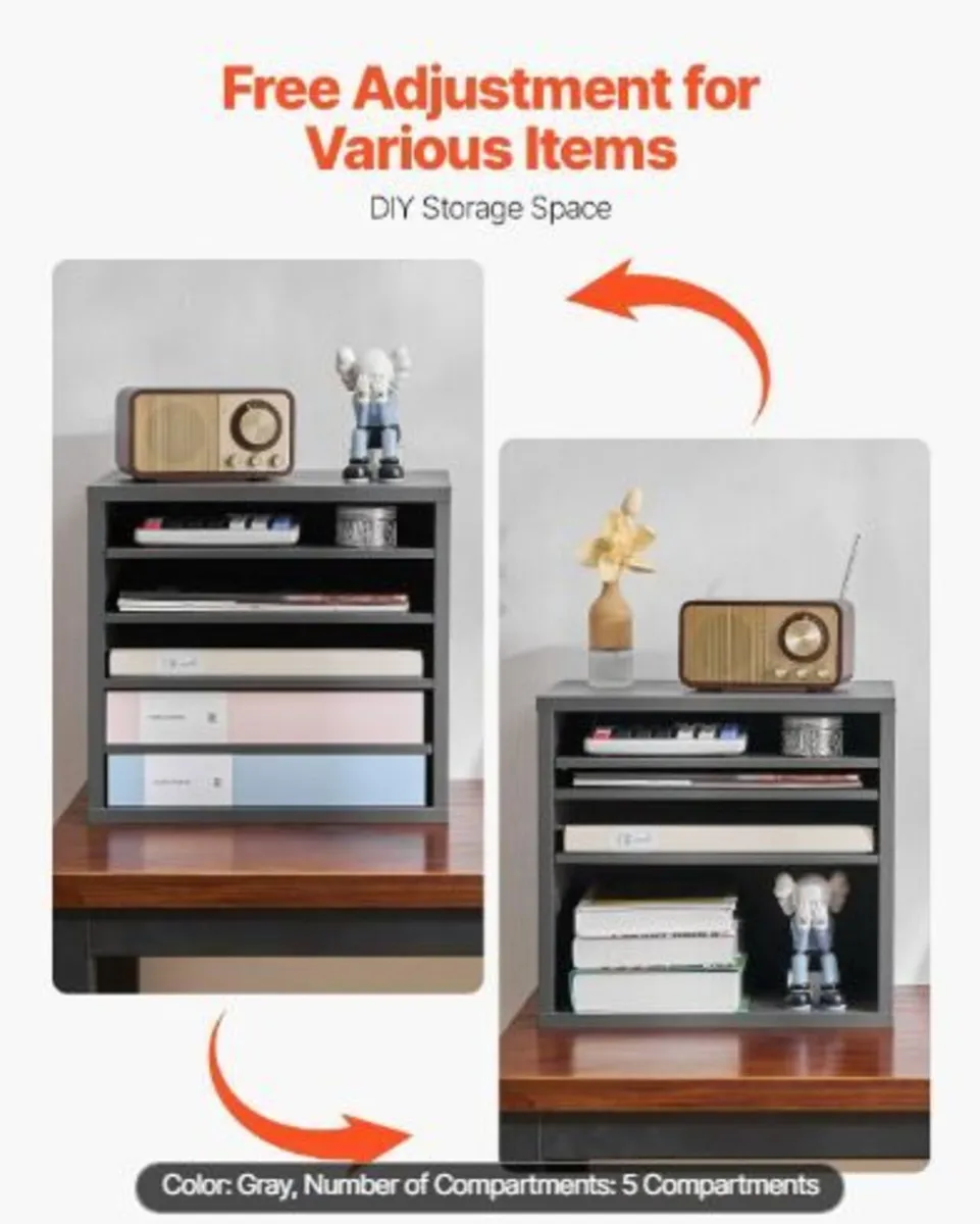 Literature Organizer, 5 Compartments - Image 3