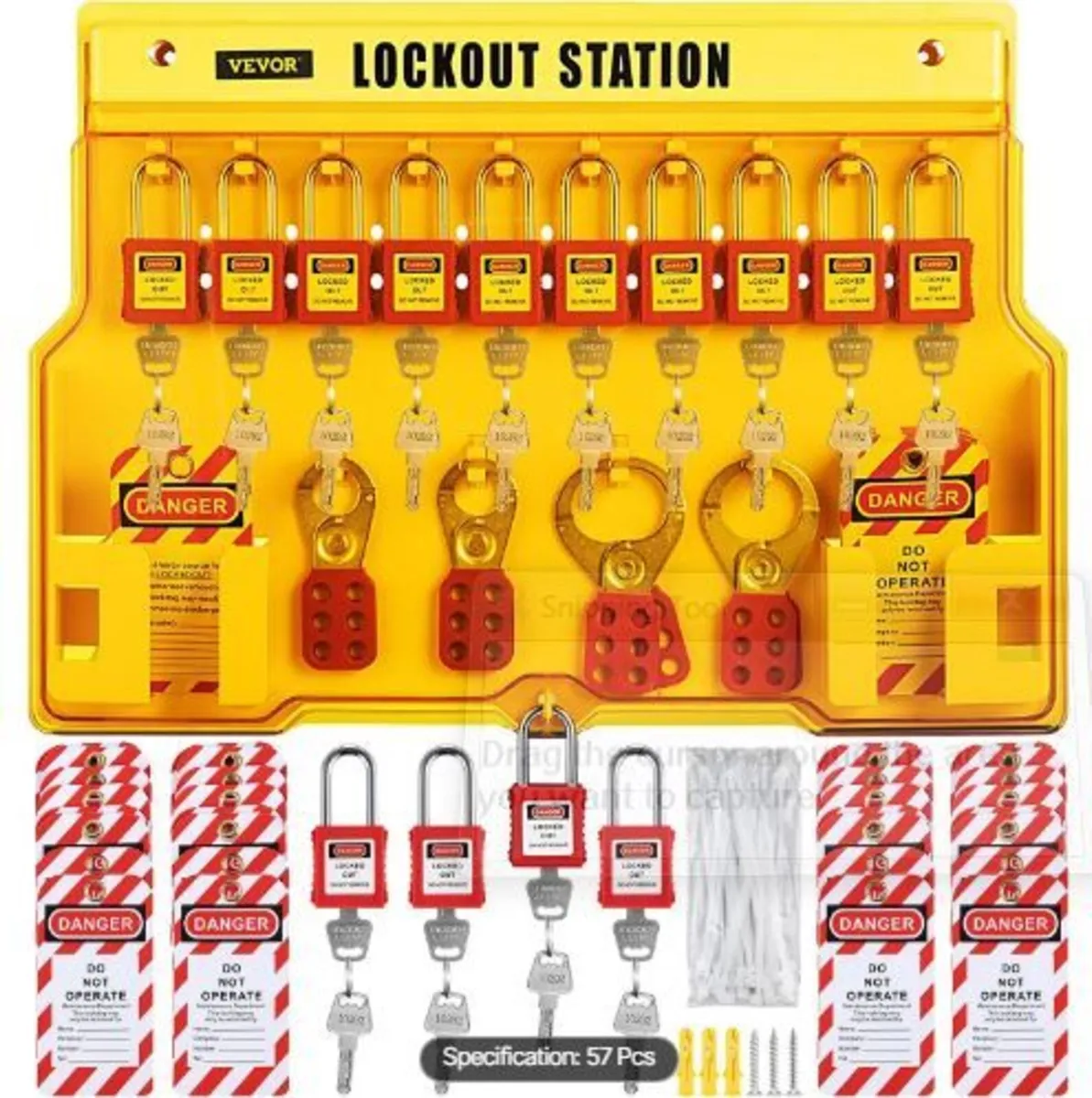 58 PCS Lockout Tagout Kits - Image 1