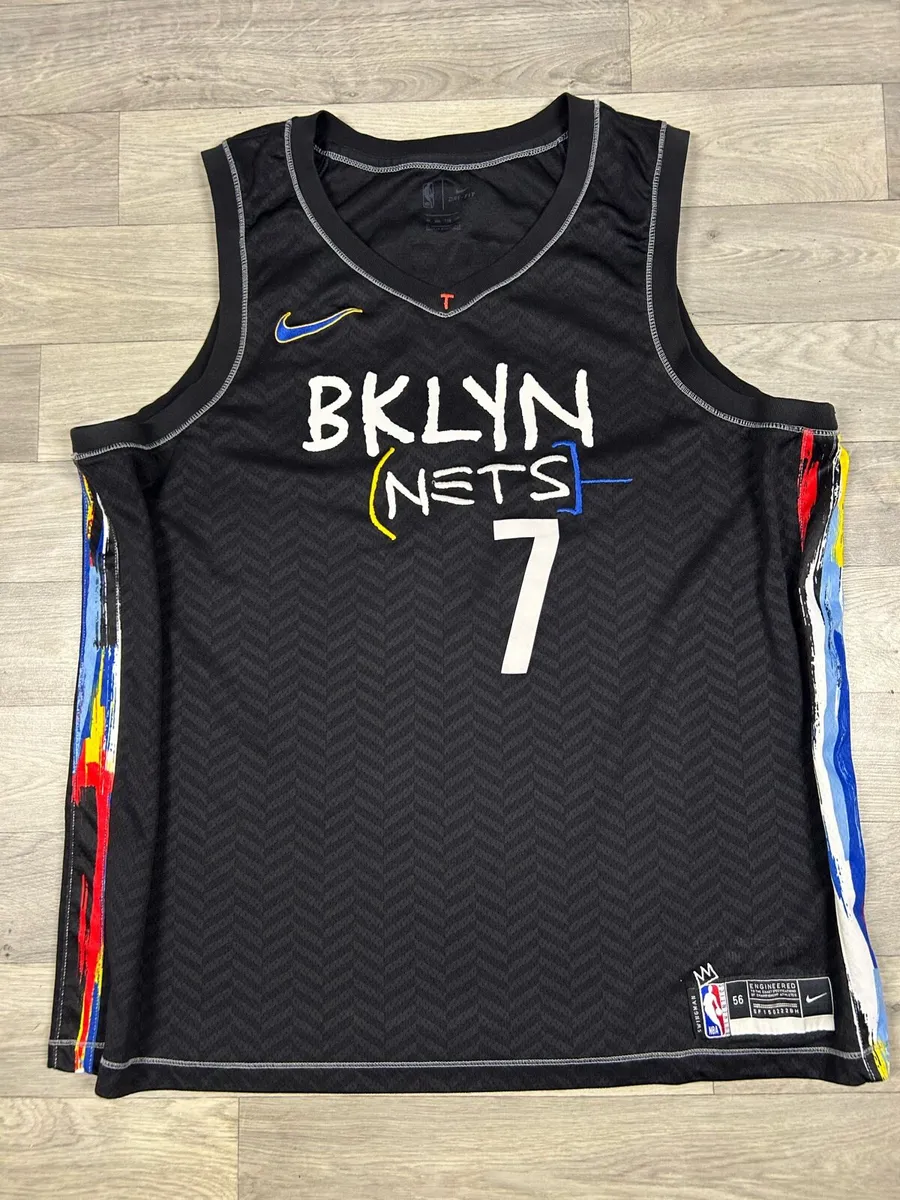 Brooklyn Nets Kevin Durant Basquiat NBA Jersey XXL - Image 2