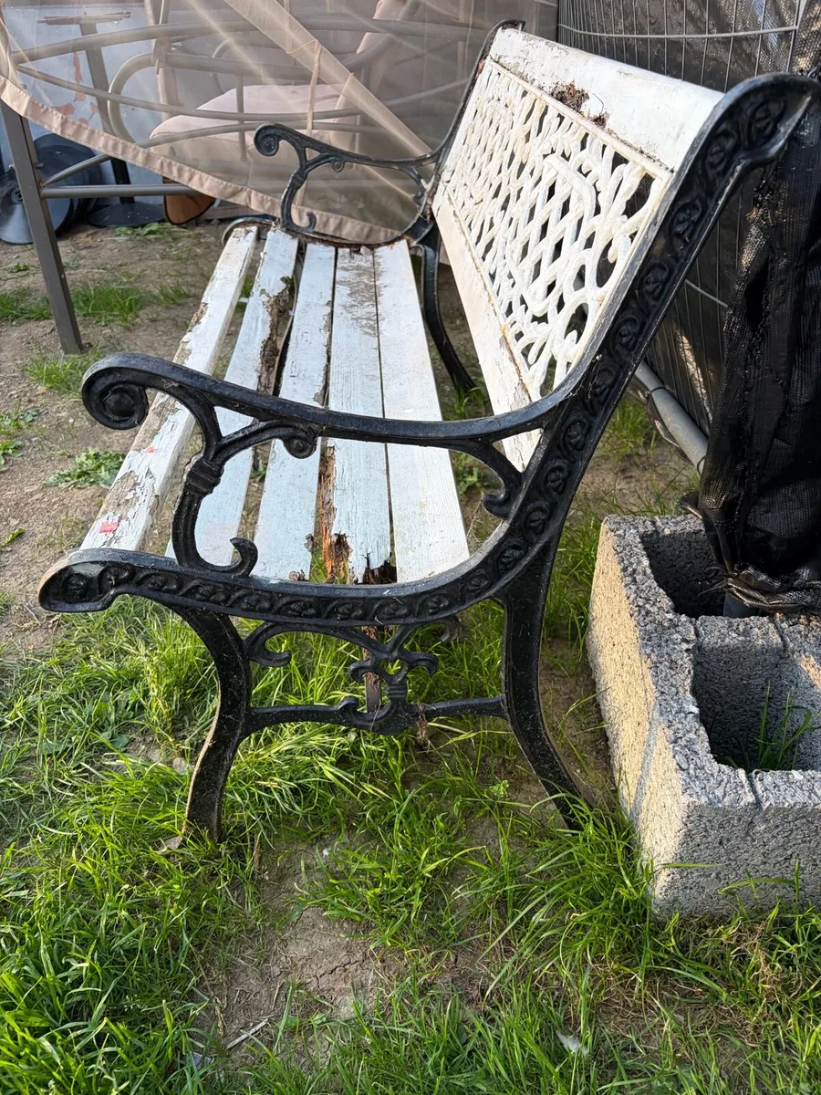 cast iron garden bench - Image 2