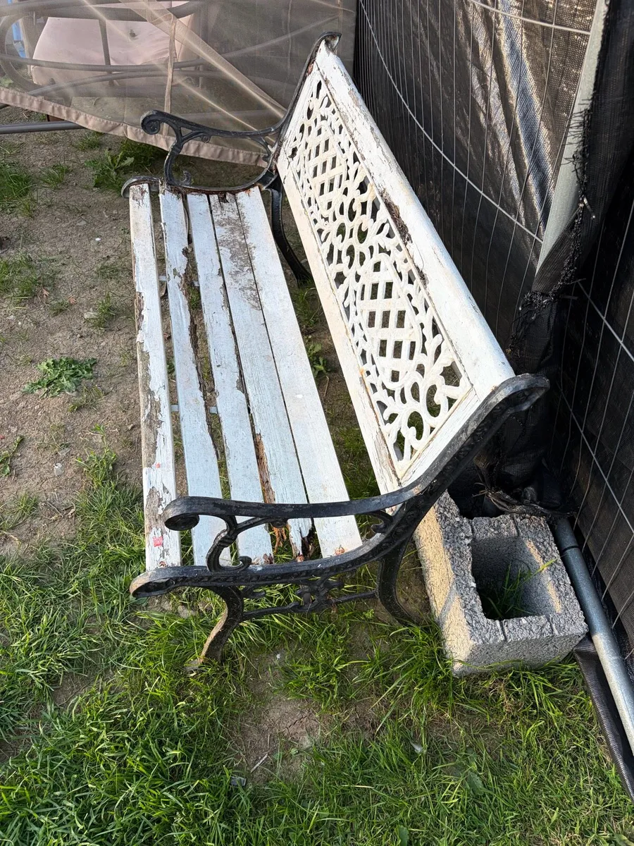 cast iron garden bench - Image 3
