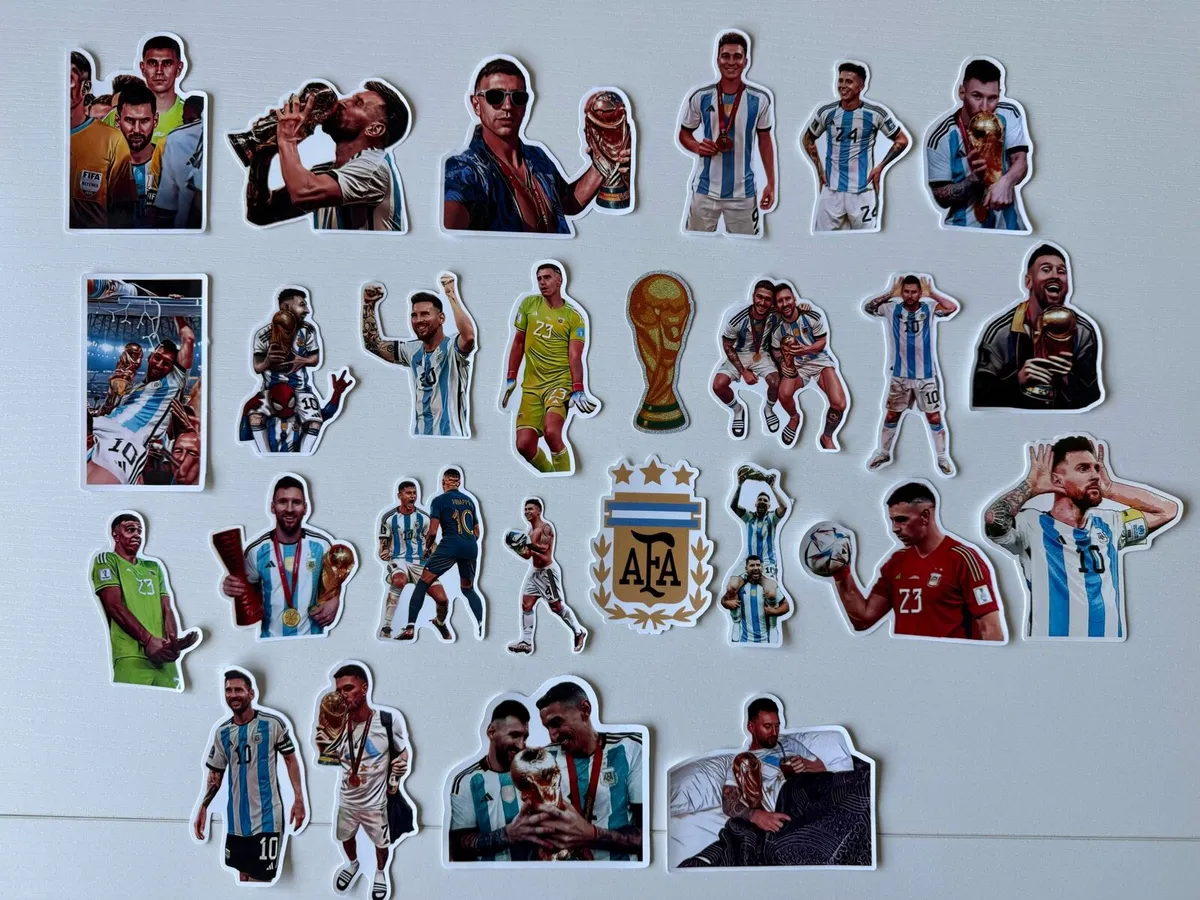 Brand new World Cup Argentina AFA Messi stickers - Image 1