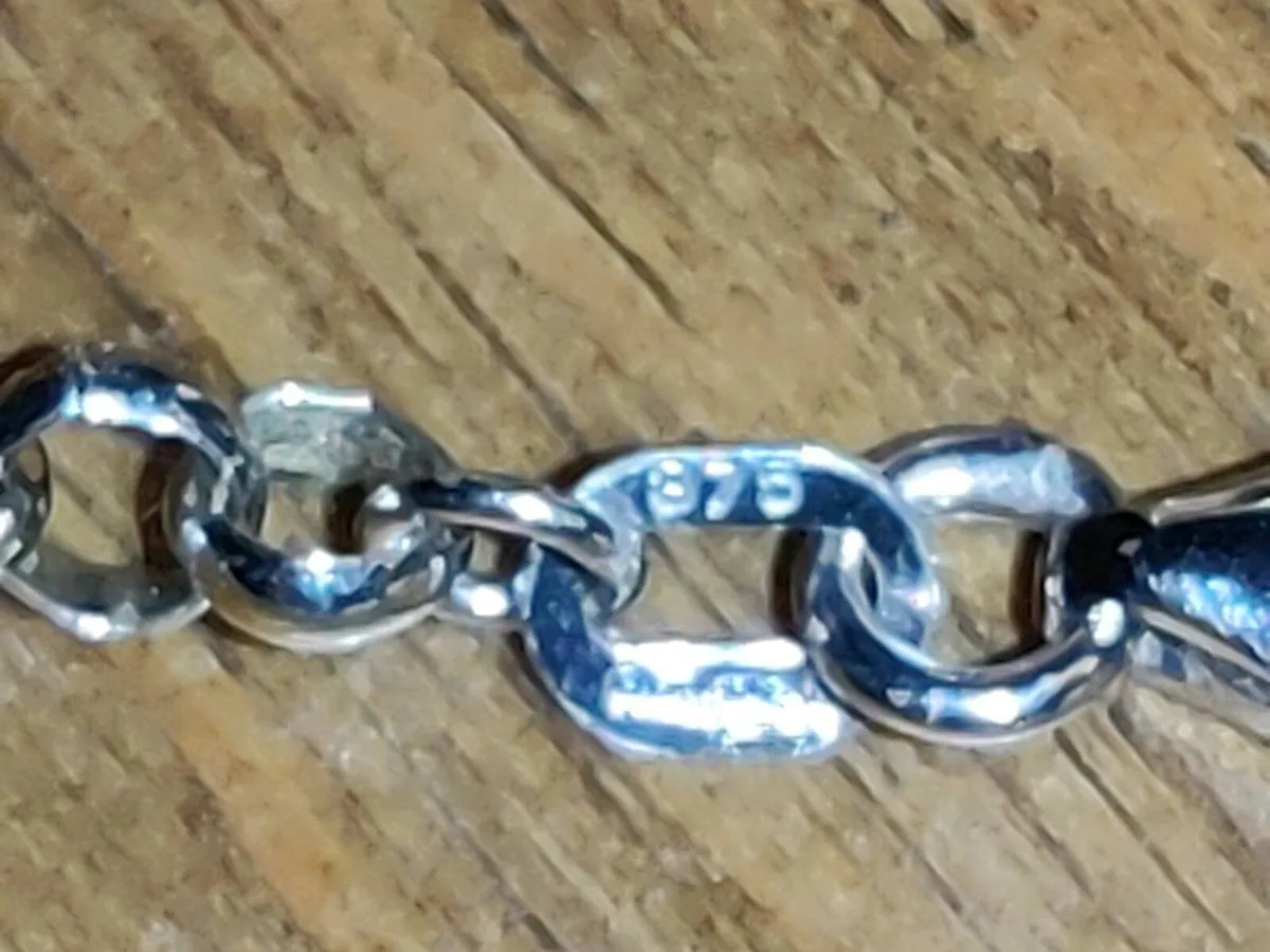 BELCHER LINK, 9CT WHITE Gold 8.90g 20"Long Chain ! - Image 2