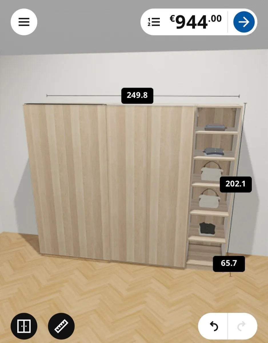 Ikea Pax Sliding Wardrobe - Image 2