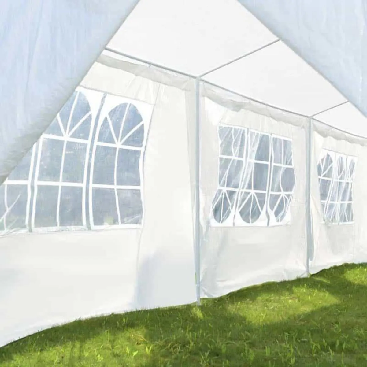 Gazebo Canopy  Party Tent  3m x 6m White - Image 3