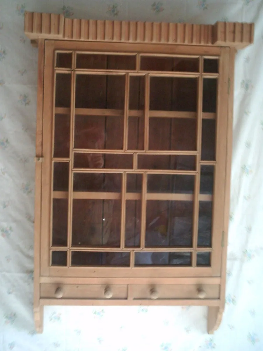 antique wall cabinet - Image 1