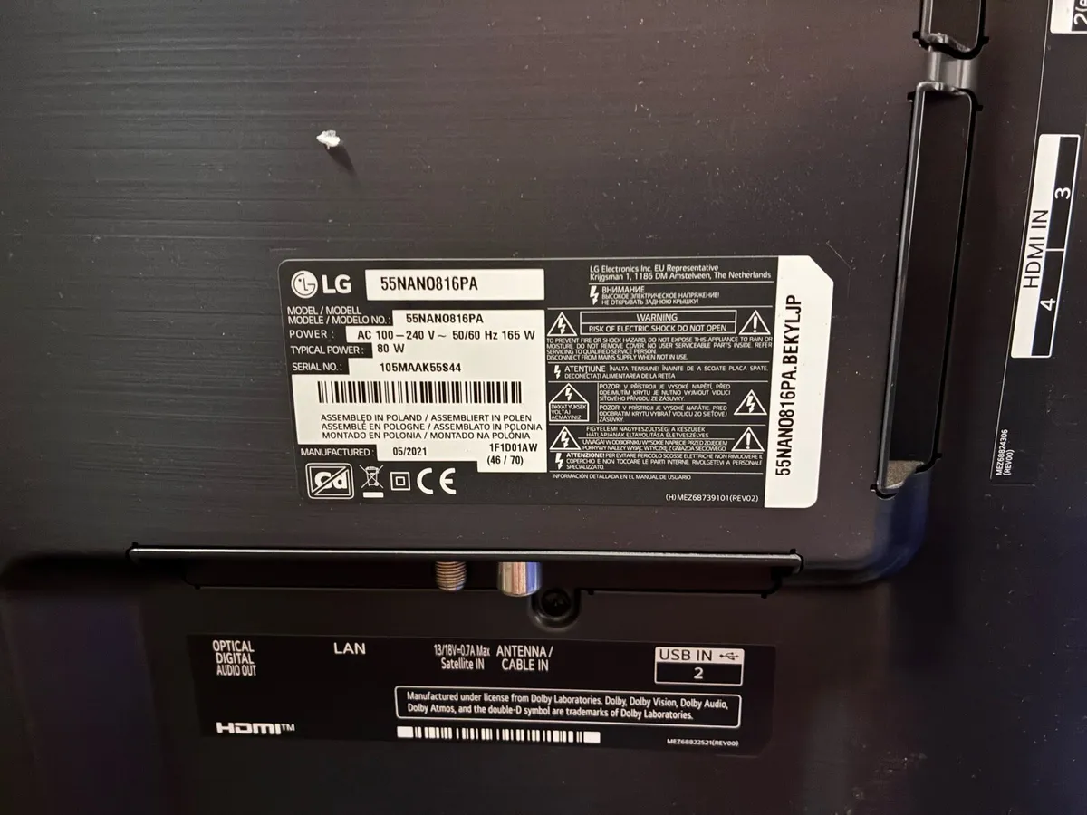 LG 55” Nanocell Smart tv - Image 3