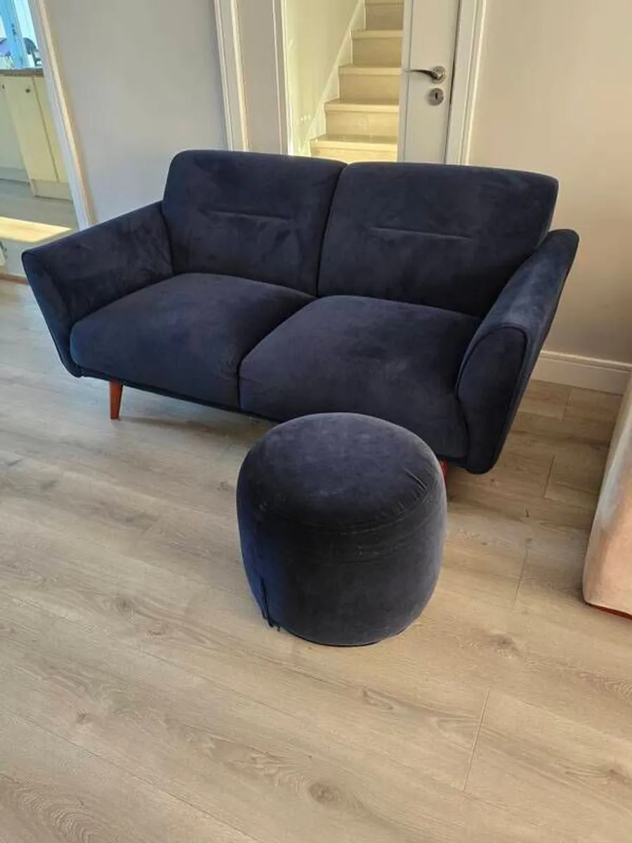 Sofa & Matching Foot Stool - Image 1