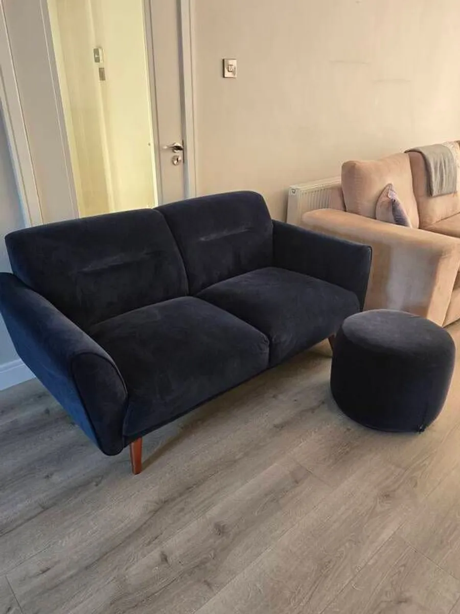 Sofa & Matching Foot Stool - Image 3