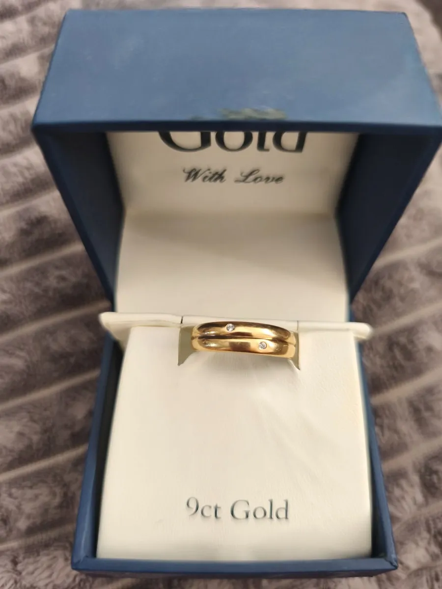 9ct Gold Ring size M or N - Image 4
