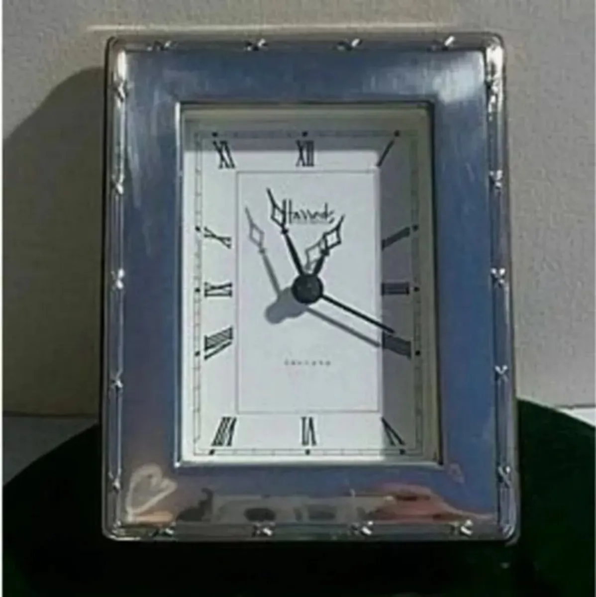 Vintage Harrods Hallmarked Silver Clock - Image 4