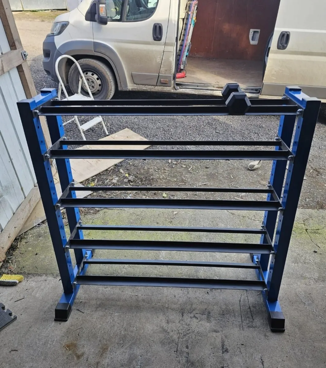 3 Tier Dumbbell Rack Storage Solution -Gym Weights - Image 3