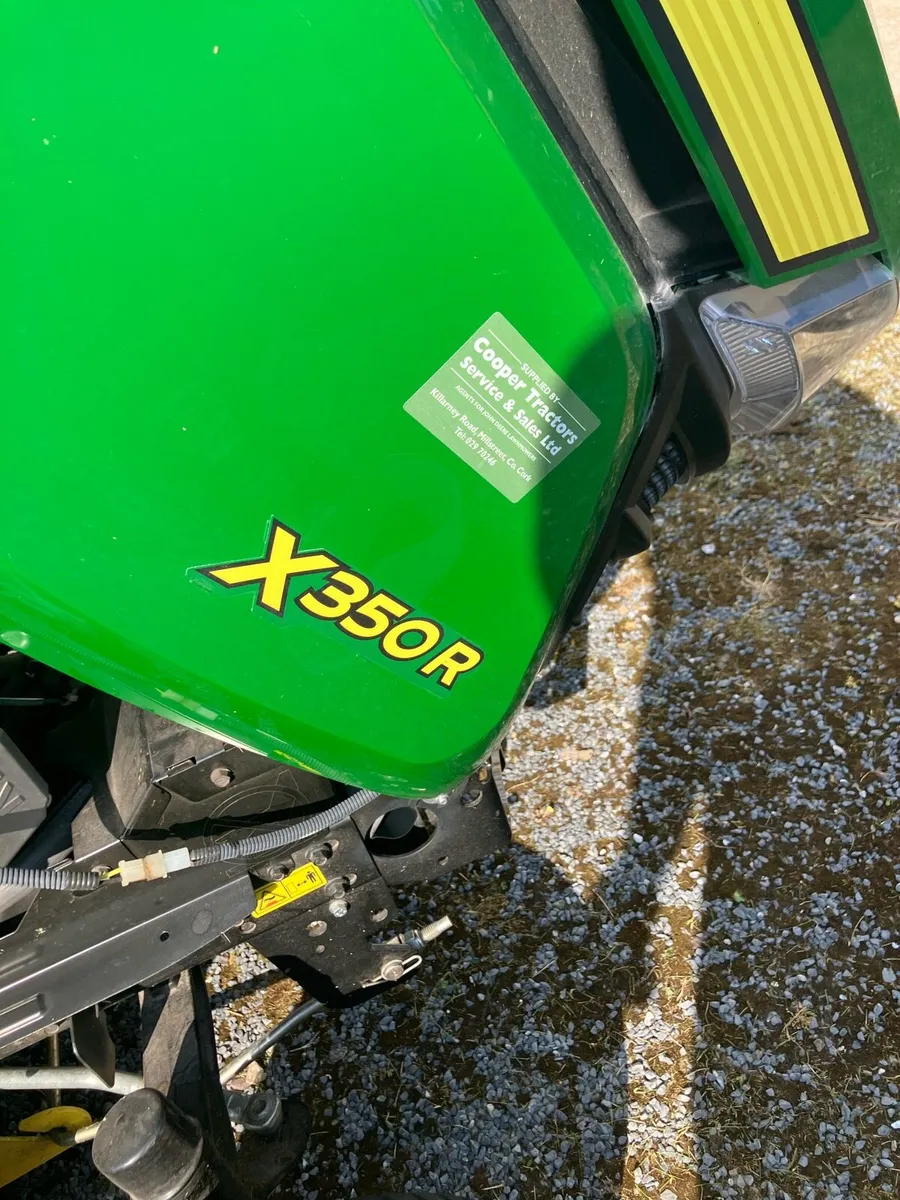John Deere X350R tractor lawnmower - Image 2
