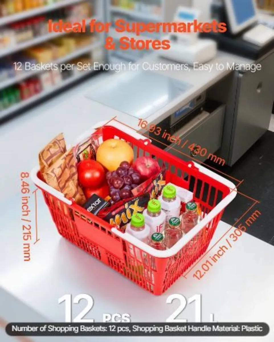Shopping Baskets, 12 PCS - Image 3