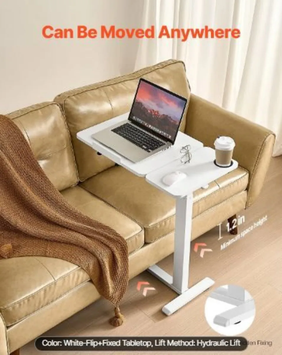 Overbed Table, Mobile Bed Side Table - Image 4