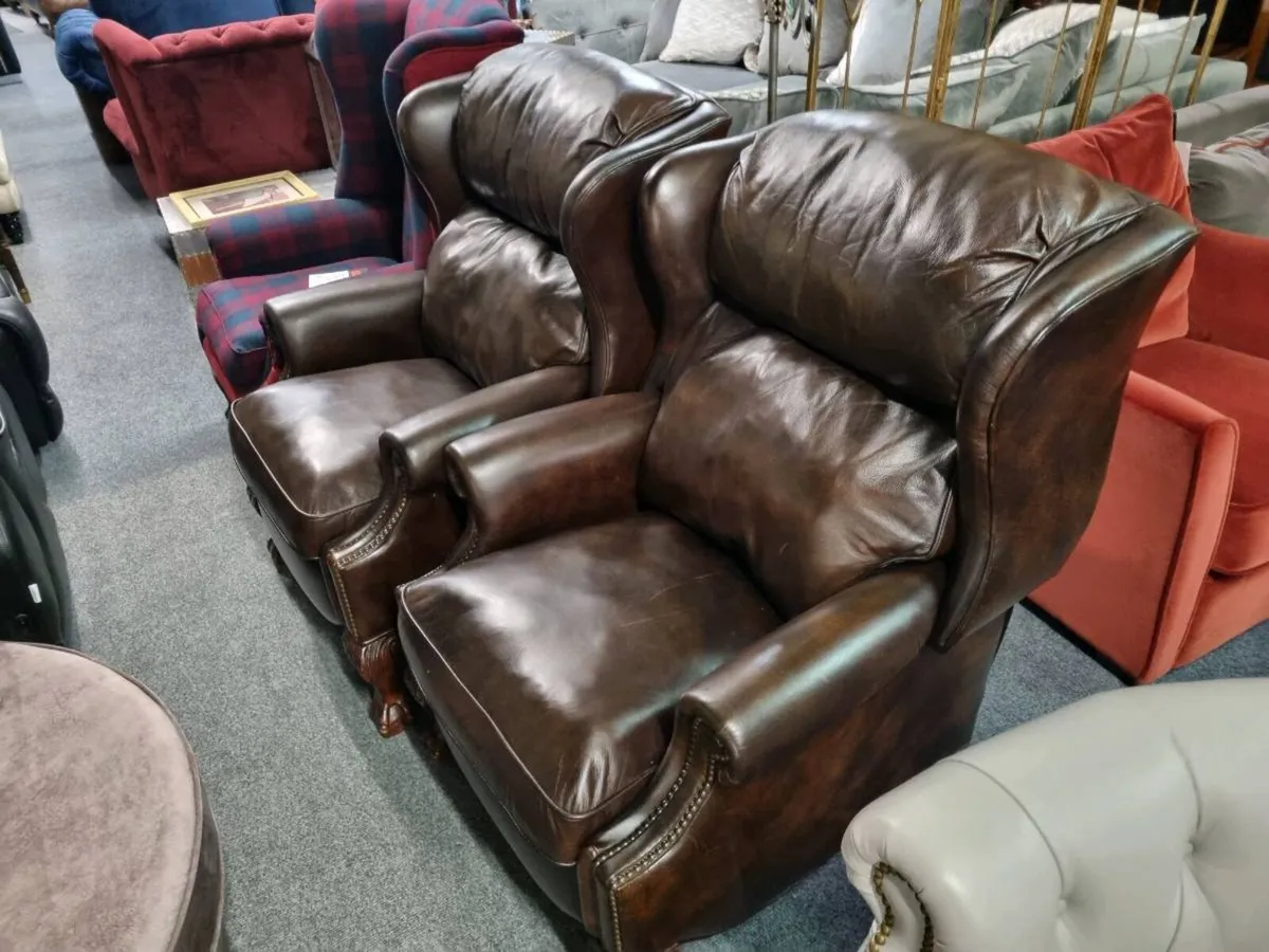 Leather recliners