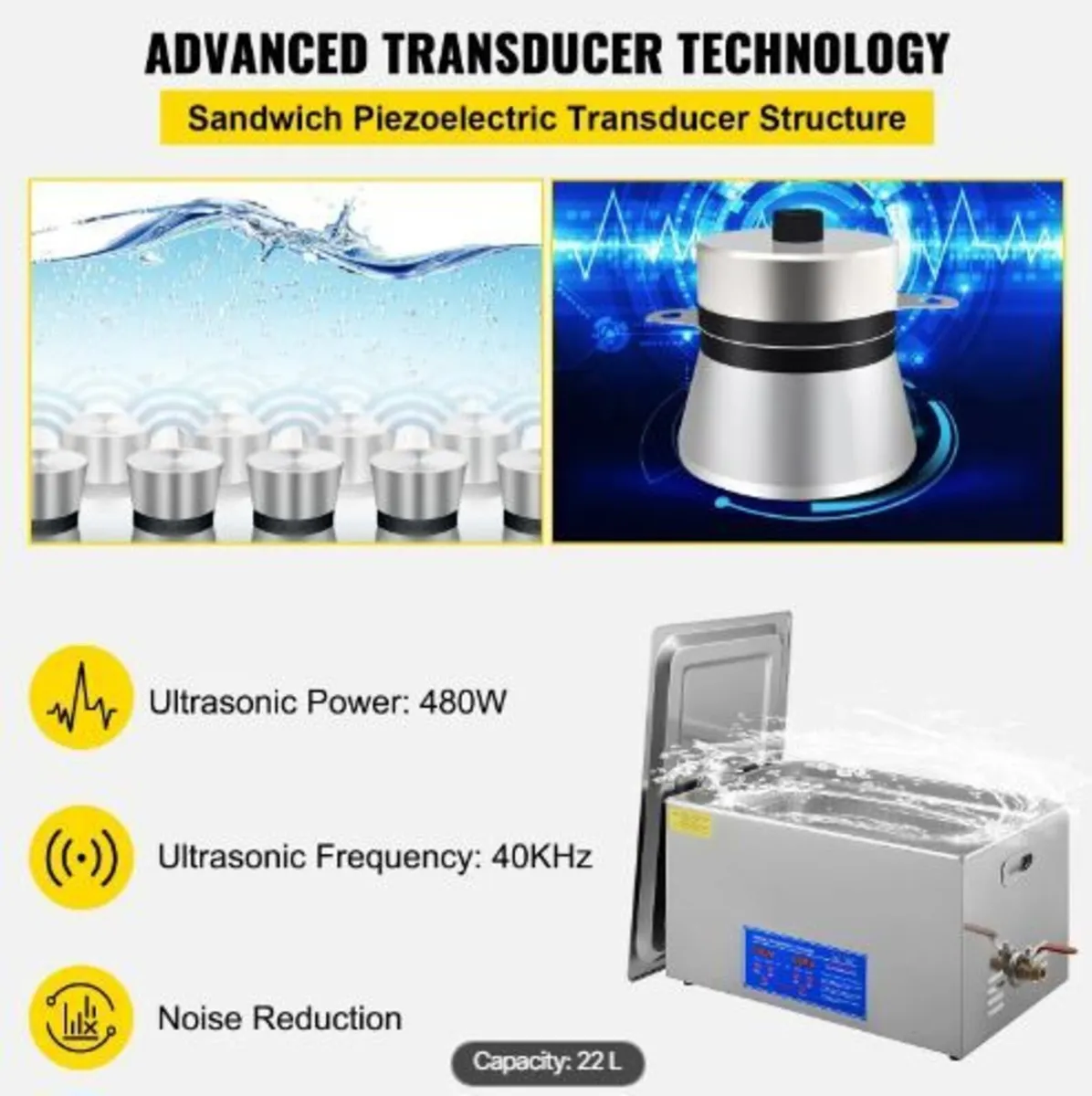 22L Ultrasonic Cleaner Machine - Image 3
