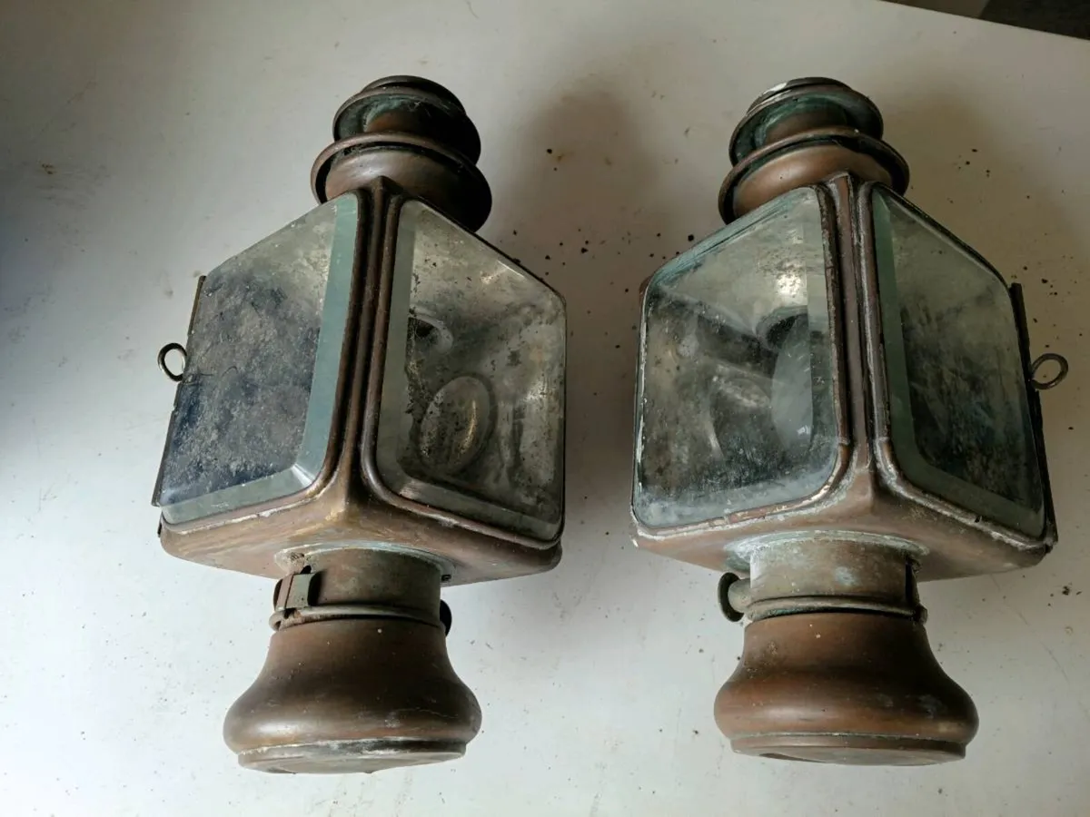 Antique Bleriot Car Lamps - Image 4