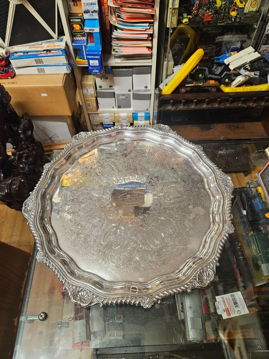 Vintage Silver EPNS Tray - Image 1