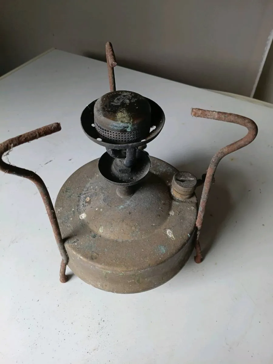 Optimus Sweden brass camping stove. - Image 1