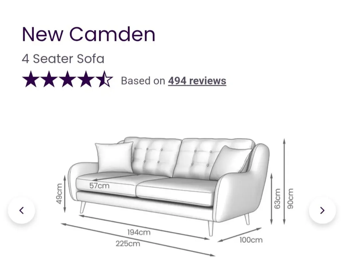 4 Seater Sofa - Image 2