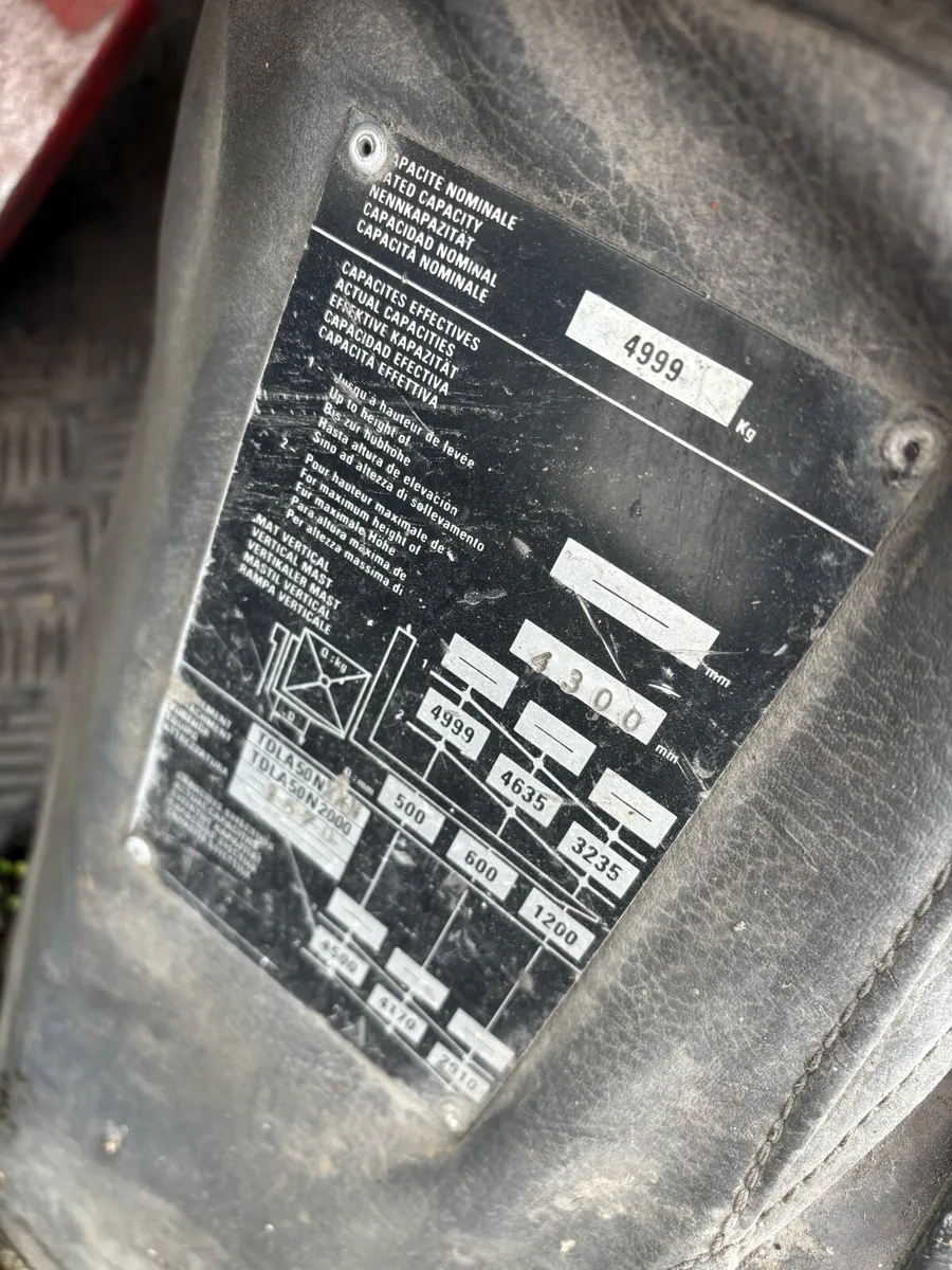 1993 manitou 5 ton forklift for sale read add - Image 2
