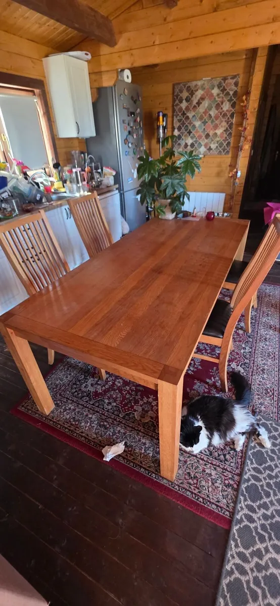 Dining table with 4 chairs - Image 1