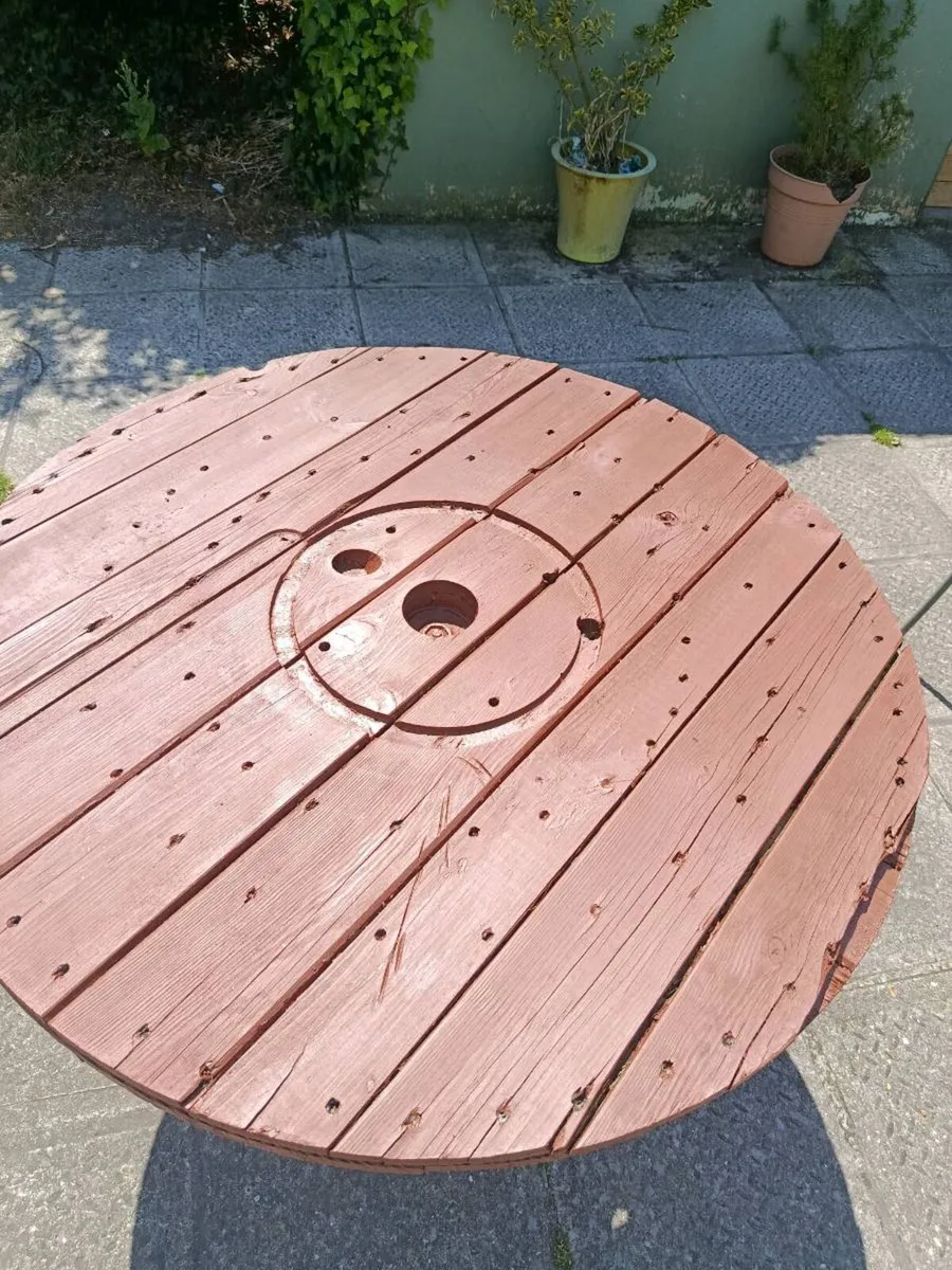 Garden table cable spool top - Image 3