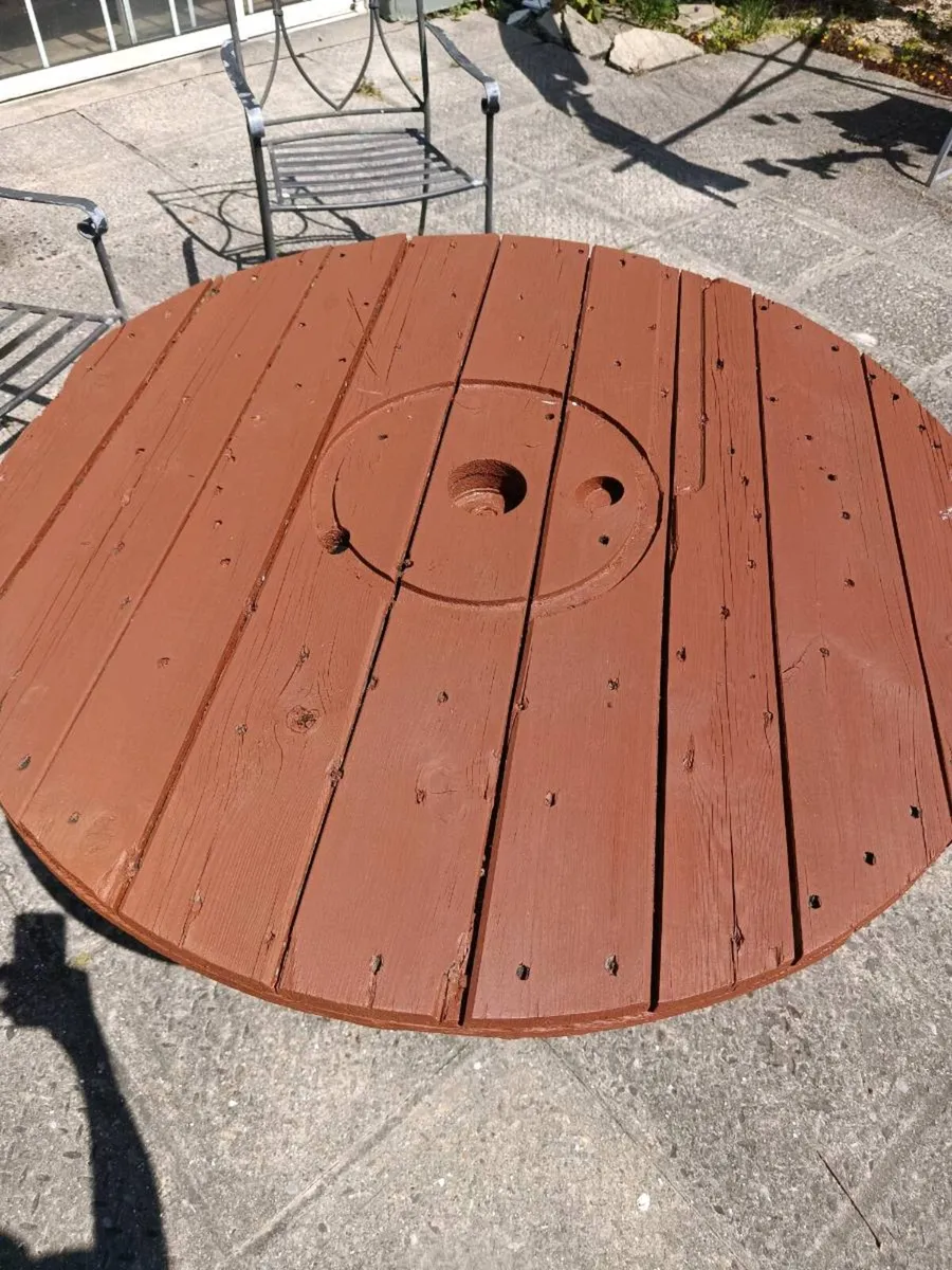 Garden table cable spool top - Image 4