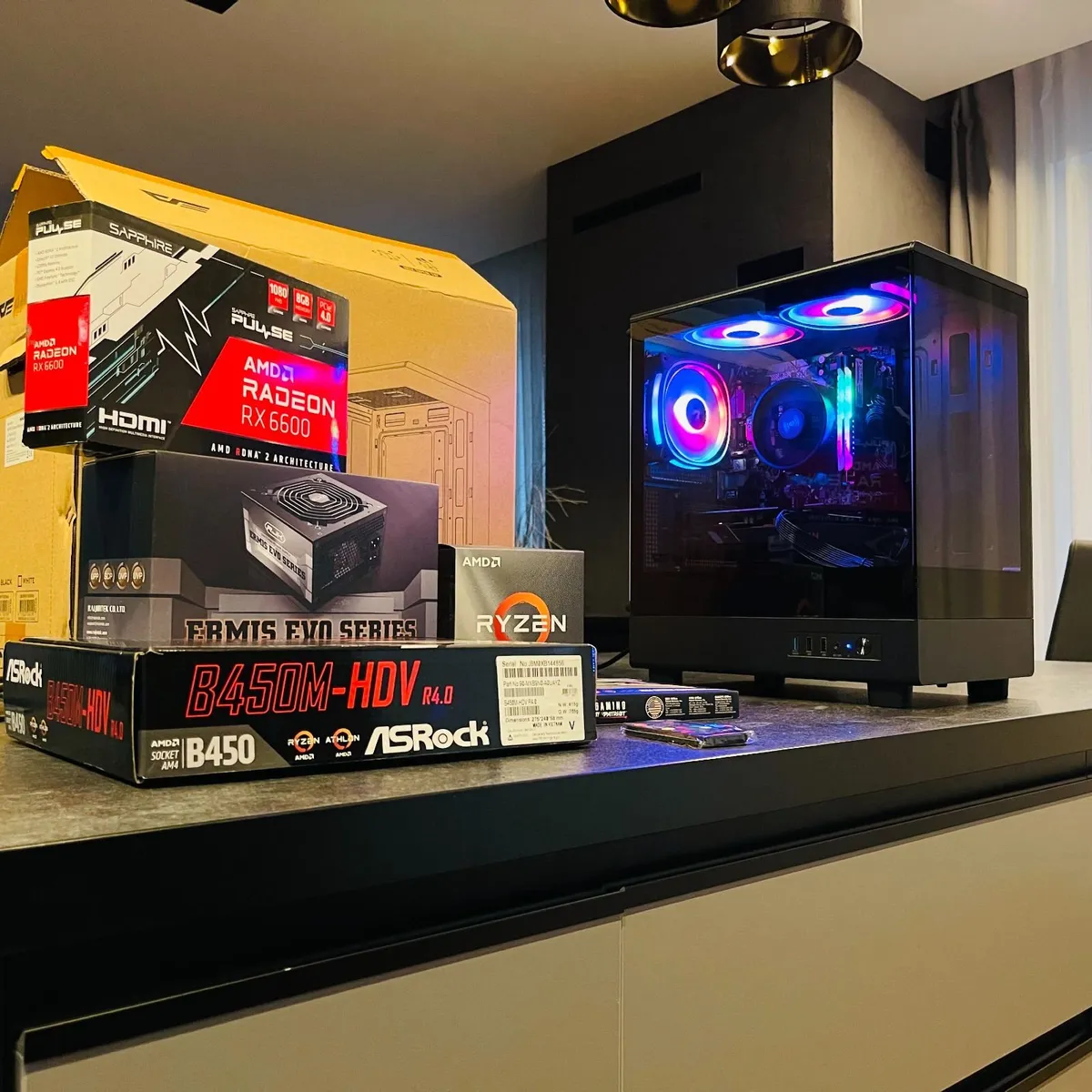 Gaming PC Ryzen 5, RX 6600 8GB, 16GB RAM - Image 3
