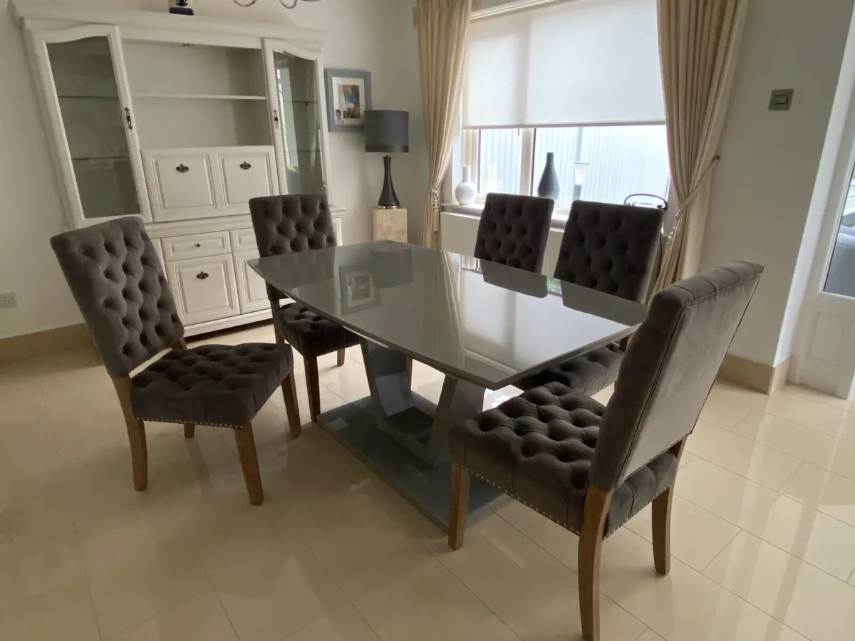 Dining Table/6 Chairs/Display Cabinet - Image 3